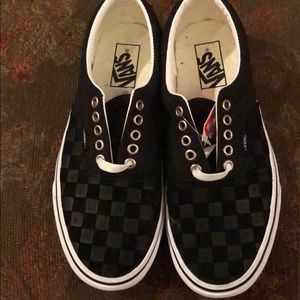 Men’s Black Checker Vans
